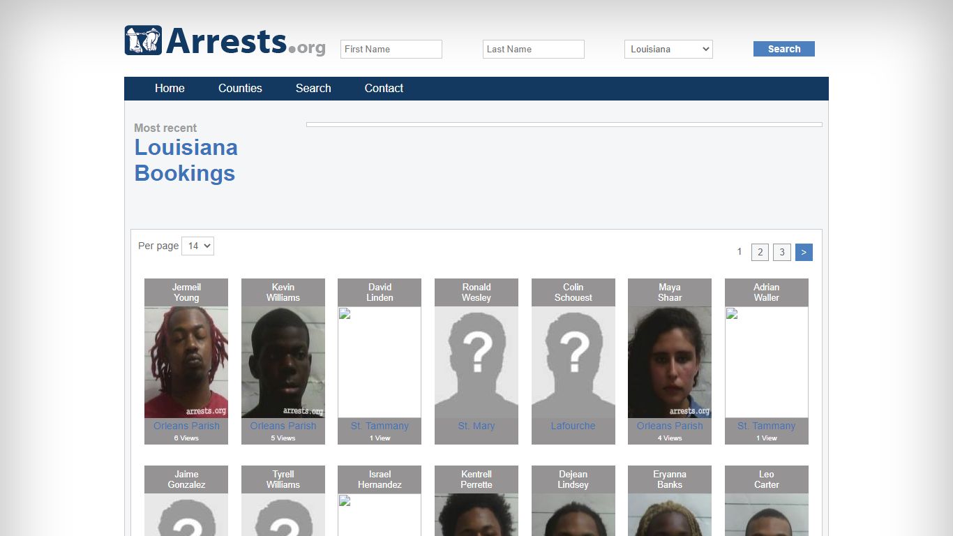 Louisiana Arrests and Inmate Search